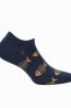 Короткие летние мужские носки с принтом рыбок Wola W91.n01.964 - фото 1