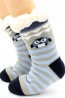 Детские теплые носки в полоску и с мехом внутри HOBBY LINE 30767 - фото 1