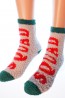 Махровые высокие женские новогодние носки HOBBY LINE 057-6 - фото 1