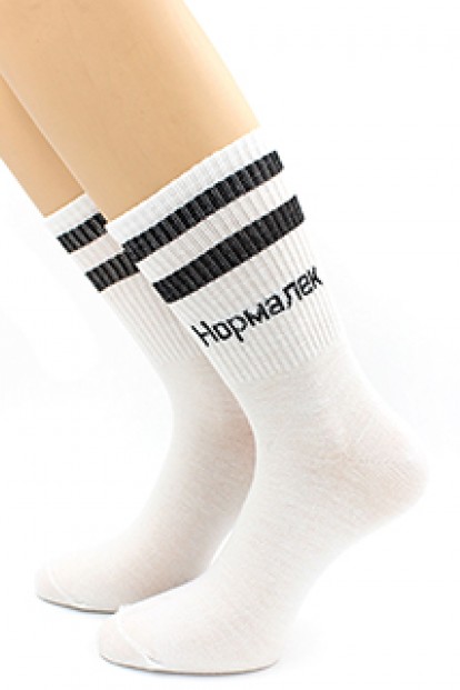 Хлопковые унисекс носки с надписью HOBBY LINE 80159-30 - фото 1
