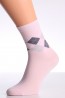 Высокие женские хлопковые носки с ромбами Giulia LSL comfort 01 - фото 1