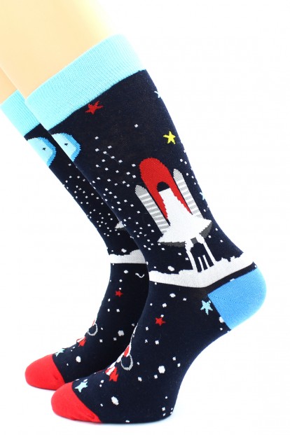 Высокие носки с космическим кораблем HOBBY LINE 80131-5-01 - фото 1