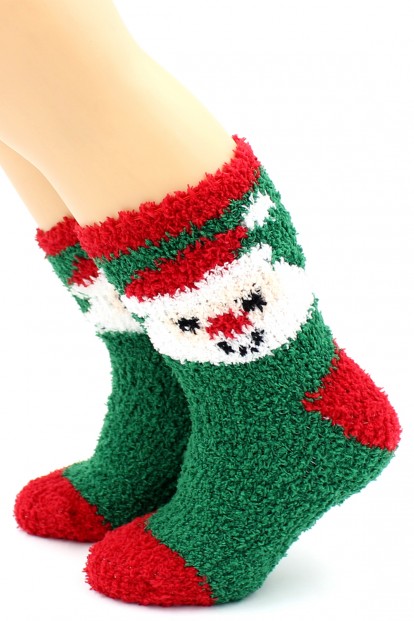 Детские теплые махровые новогодние носки HOBBY LINE 3280-1 - фото 1