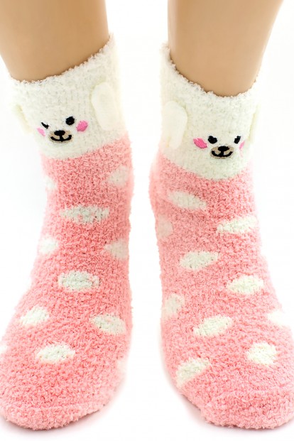 Высокие махровые детские носки с мишками HOBBY LINE 3315-2 - фото 1