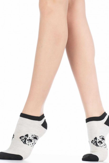 Хлопковые летние женские носки с собачками HOBBY LINE 531-02-03 - фото 1