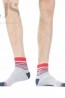 Хлопковые цветные мужские носки с полосками Wola W94.1s0.705 - фото 2