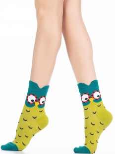 Хлопковые женские модные носки с совами