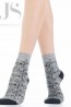Хлопковые серые женские носки с принтом сова Wola W84.01p.700 - фото 2
