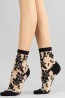 Капроновые женские носки с растительным дизайном Giulia WS2 crystal 051 - фото 4