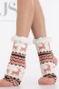 Меховые женские носки с северными оленями HOBBY LINE 30589-11 abc - фото 7