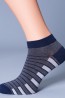 Короткие мужские носки в полоску Giulia for men Mss 004 - фото 4