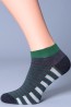 Короткие мужские носки в полоску Giulia for men Mss 004 - фото 5