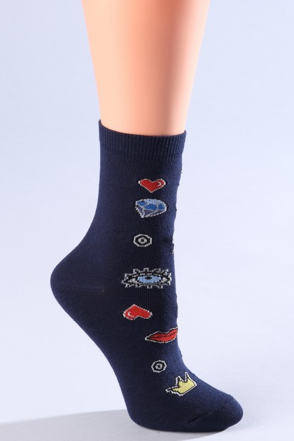 Женские носки с цветными принтами Giulia WSL-015 - фото 1
