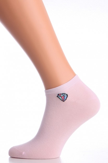 Женские короткие носки с принтом драгоценный камень Giulia Lss 09 ( ws1c/sl-009 ) - фото 1