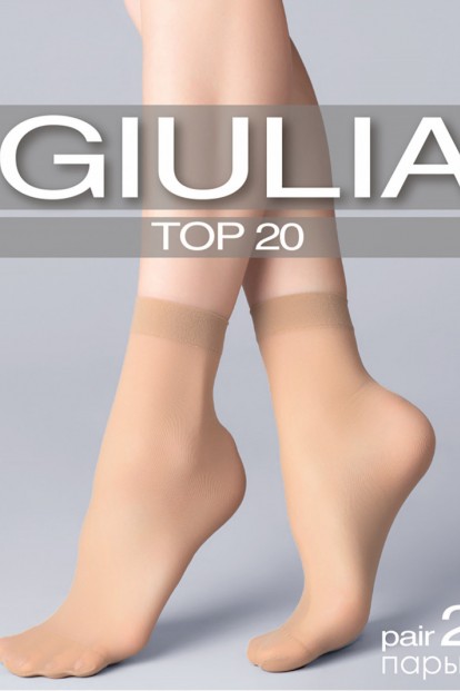 Женские капроновые носки средней высоты Giulia Top (2 пары) - фото 1