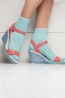 Модные женские носки в прозрачную полоску Giulia WLM 03 - фото 4