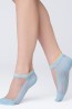 Короткие женские носки с усиленной хлопковой стопой и прозрачным верхом Giulia Ws2 crystal 2301 - фото 3