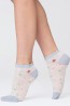 Женские хлопковые короткие носки с ажурным узором Giulia Ws2 summer 02 - фото 3