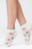 Женские хлопковые короткие носки с ажурным узором Giulia Ws2 wave 01 - фото 3