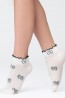 Женские хлопковые короткие носки с ажурным узором Giulia Ws2 wave 03 - фото 3