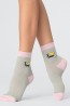 Женские хлопковые средние носки с рисунком на щиколотке Giulia Ws3 basic 005 - фото 7