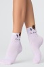 Женские хлопковые средние носки с рисунком на щиколотке Giulia Ws3 basic 007 - фото 5