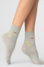 Женские хлопковые средние носки с рисунком на щиколотке Giulia Ws3 basic 008 - фото 10