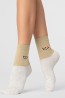 Женские хлопковые средние носки с рисунком на щиколотке Giulia Ws3 basic 009 - фото 3