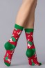 Женские хлопковые носки с новогодним рисунком Giulia Ws3 new year 2023 - фото 14