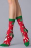 Женские хлопковые носки с новогодним рисунком Giulia Ws3 new year 2023 - фото 13