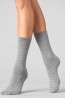 Женские высокие шерстяные носки без рисунка Giulia Ws3 thermo classic - фото 5