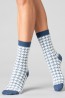 Женские высокие шерстяные носки с орнаментом Giulia Ws3 wool 2301 - фото 7
