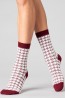 Женские высокие шерстяные носки с орнаментом Giulia Ws3 wool 2301 - фото 5