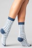 Женские высокие шерстяные носки с орнаментом Giulia Ws3 wool 2301 - фото 8