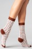 Женские высокие шерстяные носки с орнаментом Giulia Ws3 wool 2301 - фото 10