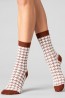 Женские высокие шерстяные носки с орнаментом Giulia Ws3 wool 2301 - фото 9