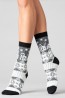 Женские высокие шерстяные носки с зимним принтом Giulia Ws3 wool 2303 - фото 13
