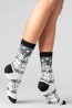 Женские высокие шерстяные носки с зимним принтом Giulia Ws3 wool 2303 - фото 14