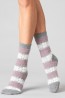 Женские высокие шерстяные носки с принтом снежинки Giulia Ws3 wool 2304 - фото 3