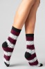 Женские высокие шерстяные носки с принтом снежинки Giulia Ws3 wool 2304 - фото 14