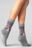 Женские шерстяные носки с зимним орнаментом Giulia Ws3 wool 2305 - фото 4