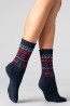 Женские шерстяные носки с зимним орнаментом Giulia Ws3 wool 2305 - фото 8