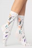 Женские высокие хлопковые носки с оригинальным принтом брызги краски Giulia Ws4 fashion 01 - фото 4