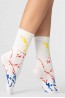 Женские высокие хлопковые носки с оригинальным принтом брызги краски Giulia Ws4 fashion 02 - фото 6