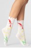 Женские высокие хлопковые носки с оригинальным принтом брызги краски Giulia Ws4 fashion 02 - фото 4