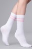 Женские белые хлопковые носки-полугольфы с широкой резинкой Giulia Ws4 trendy 05 - фото 3