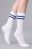 Женские белые хлопковые носки-полугольфы с широкой резинкой Giulia Ws4 trendy 05 - фото 9