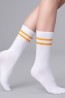 Женские белые хлопковые носки-полугольфы с широкой резинкой Giulia Ws4 trendy 05 - фото 5