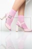 Модные капроновые женские носки в прозрачную полоску Giulia WSM-002 - фото 9