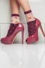 Женские модные высокие прозрачные носки в горошек Giulia WSM-015 - фото 2